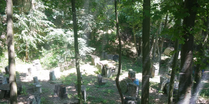 Neomezená hra paintballu včetně kuliček a vybavení v Aiglově lomu