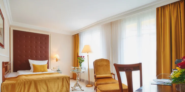 Luxusní pobyt v Karlových Varech: 5* Superior hotel Plaza se snídaní a unikátním wellnesslandem