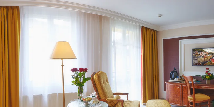 Luxusní pobyt v Karlových Varech: 5* Superior hotel Plaza se snídaní a unikátním wellnesslandem