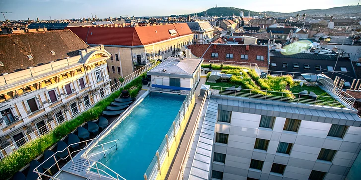 Romantika v centru Budapešti: Continental Hotel se snídaněmi a neomezeným wellness