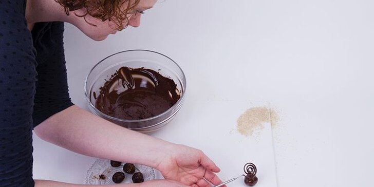Dvouhodinový workshop na výrobu čokoládových lanýžů včetně degustace