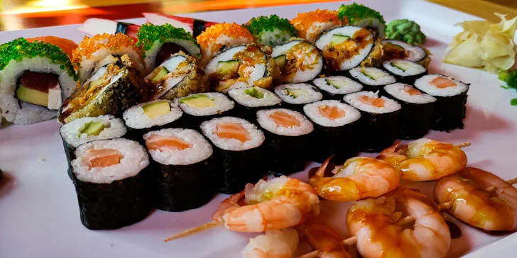 24 nebo 50 ks sushi pro milovníky ryb i vegetariány