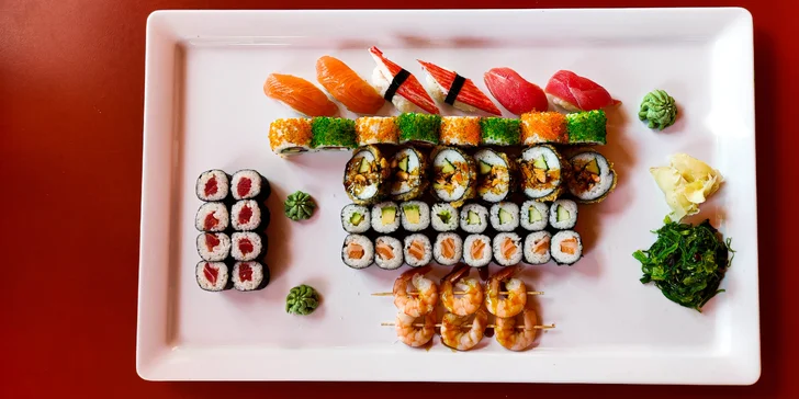 24 nebo 50 ks sushi pro milovníky ryb i vegetariány