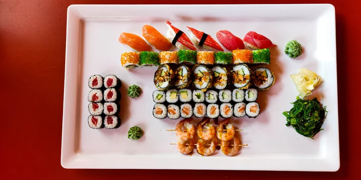 24 nebo 50 ks sushi pro milovníky ryb i vegetariány