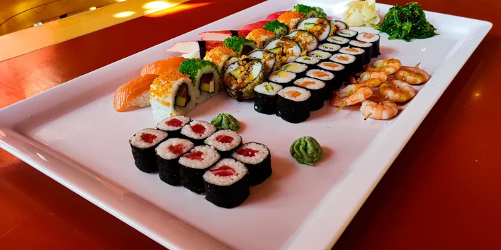 24 nebo 50 ks sushi pro milovníky ryb i vegetariány