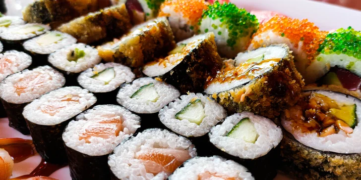 24 nebo 50 ks sushi pro milovníky ryb i vegetariány