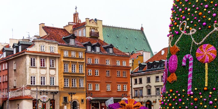 Jednodenní zájezd busem do adventní Varšavy: památky i vánoční trhy