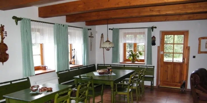 Chaloupka s apartmány až pro 6 osob v Janských Lázních jen kousek od Stezky korunami stromů