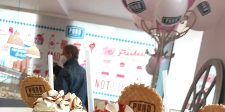 Puro Gelato v Karlíně: čokoládový, borůvkový, jahodový nebo karamelový milkshake pro 1 či 2 osoby