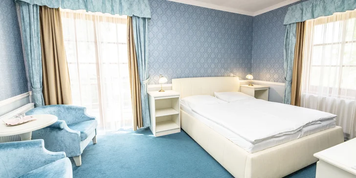 Romantika na jihu Čech: pobyt s polopenzí i wellness v oceňovaném hotelu