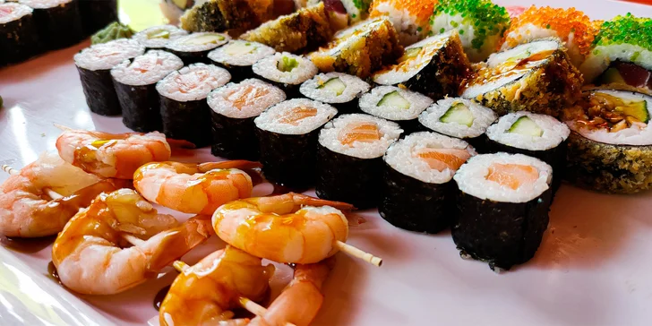 24 nebo 50 ks sushi pro milovníky ryb i vegetariány