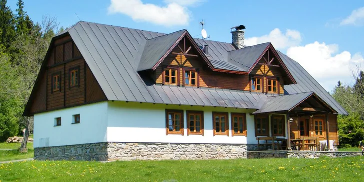 Chaloupka s apartmány až pro 6 osob v Janských Lázních jen kousek od Stezky korunami stromů
