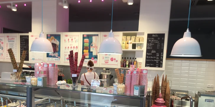 Puro Gelato v Karlíně: čokoládový, borůvkový, jahodový nebo karamelový milkshake pro 1 či 2 osoby