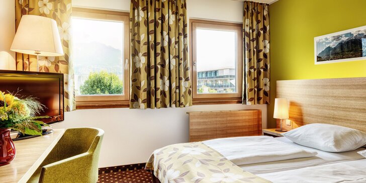 Památky i horské scenérie: 4* Alphotel Innsbruck se snídaní a neomezeným vstupem do wellness