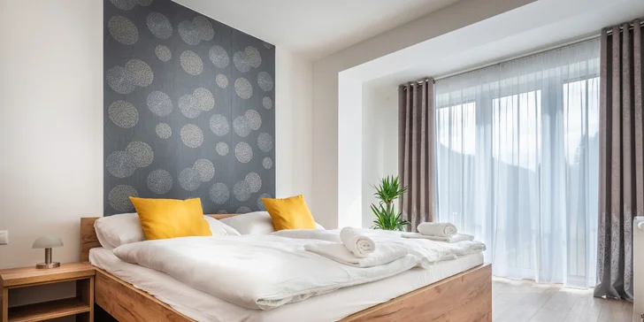 Pohoda na Liptově s bazénem a wellness: apartmán s kuchyňkou až pro 4 osoby