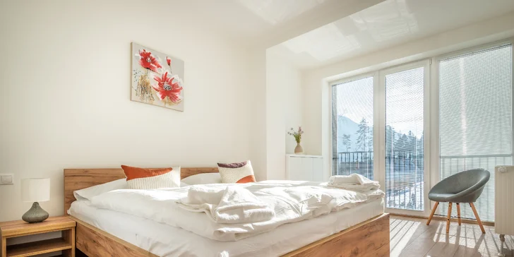 Pohoda na Liptově s bazénem a wellness: apartmán s kuchyňkou až pro 4 osoby