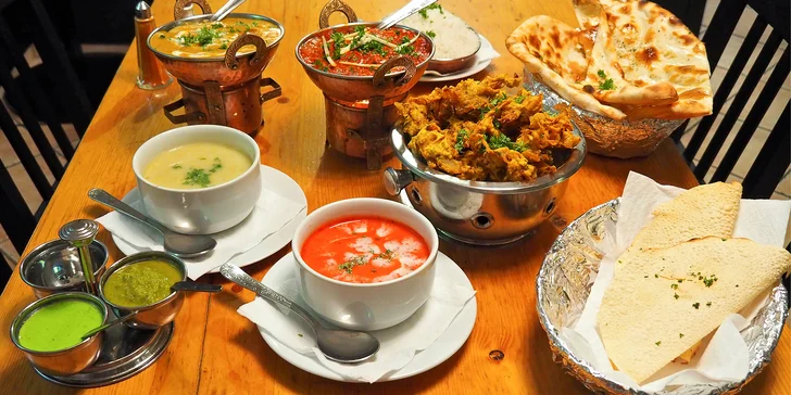 3chodové nepálské menu: na výběr 12 hlavních chodů vč. vegetariánských