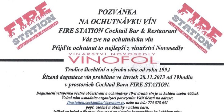Řízená degustace vín vinařství Novosedly VINOFOL