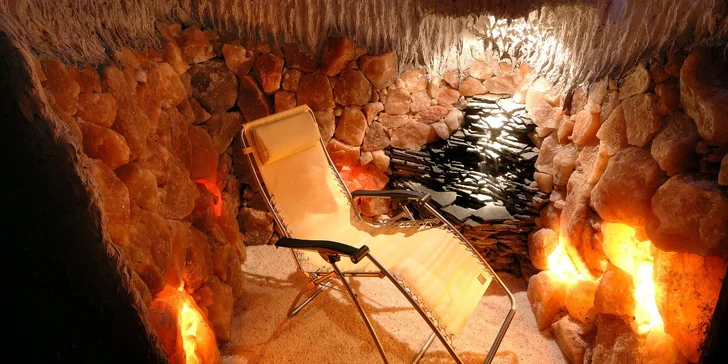 Soukromá relaxace v solné jeskyni: vstup pro dvě osoby na 60 minut