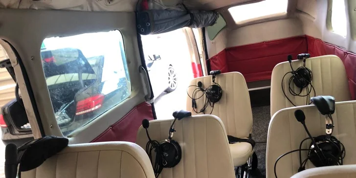 Vyhlídkový let v letadle Cessna 207 nad „zakázanou přehradou“ u Vyškova