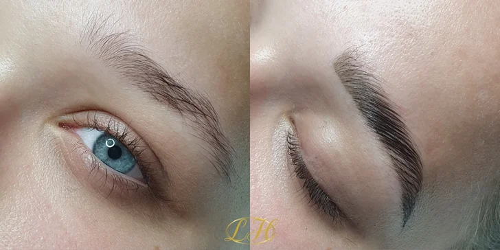 Balíček pro oslnivý pohled: lash lifting řas a laminace obočí s barvením