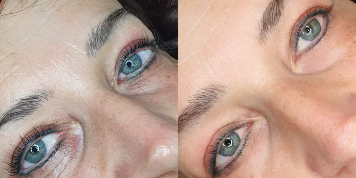 Balíček pro oslnivý pohled: lash lifting řas a laminace obočí s barvením