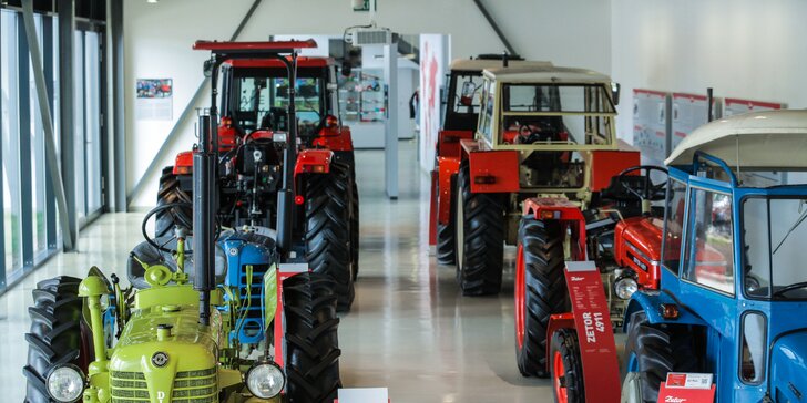 Vstupné do světa traktorů pro jednotlivce či rodiny: staré i nové kousky v Zetor Gallery
