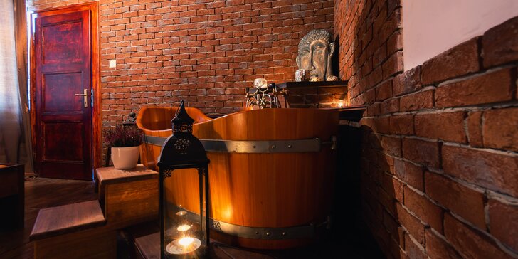 3 hodiny blaha pro dva: masáž s prvky tantry, sauna, koupel i občerstvení