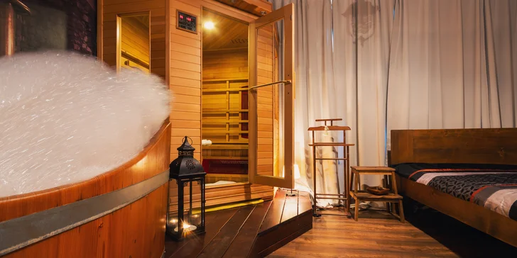 Relaxace pro muže: privátní sauna, dvojitá masáž a pivní lázeň