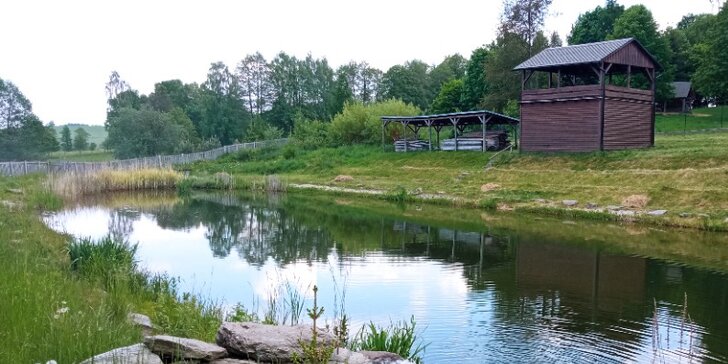 Pobyt v Jeseníkách až pro 4 osoby: penzion v přírodě s jídlem i relaxací v sauně