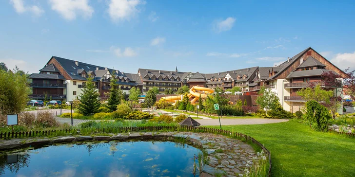 Dovolená v polských Krkonoších: hotel s polopenzí, neomezený vstup do aquaparku, děti zdarma
