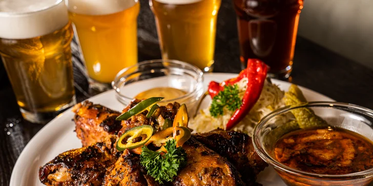 Na Stojáka v Brně: degustace 4 druhů piva a k tomu až 1,6 kg pikantních kuřecích paliček