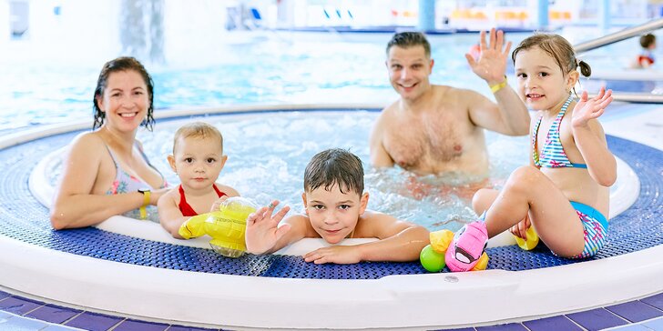Vstupy do aquaparku v Uherském Hradišti pro jednoho nebo až 5člennou rodinu