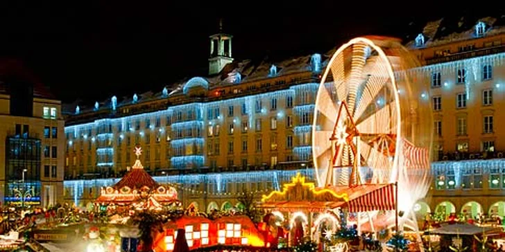 Advent na zámku Moritzburg a odpolední Dráždany