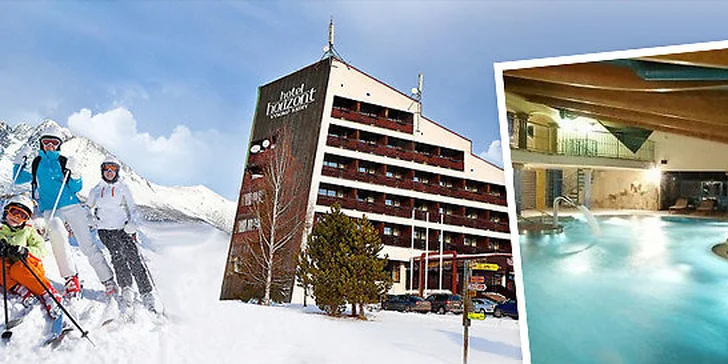 First minute lyžování ve Vysokých Tatrách a vstup do aquaparku AquaCity Poprad pro dva