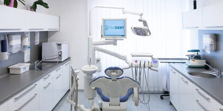 30–60 min. dentální péče: odstranění zubního kamene vč. air flow i fluoridace zubů