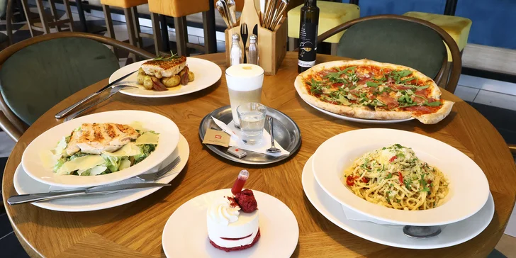 Otevřený voucher v hodnotě 500 nebo 1 000 Kč do italské restaurace Pasta & Fidli