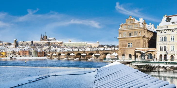 Legendární Grand Hotel International v Praze: pobyt se snídaní, skvělá dostupnost do centra