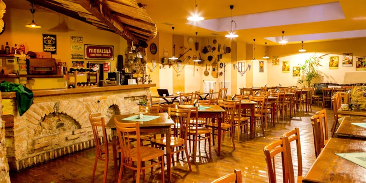 Ratatouille, gnocchi či smažený sýr, kachna, svíčková nebo guláš a dezert pro 1 nebo 2 osoby