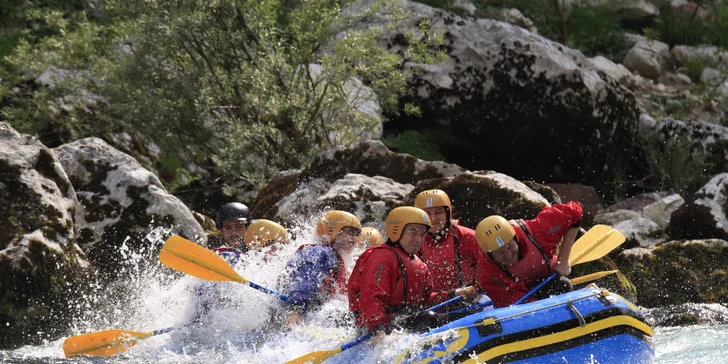 Rafting a canyoning ve Slovinsku na řece Soča. Aqua rodeo, jaké jste ještě nezažili