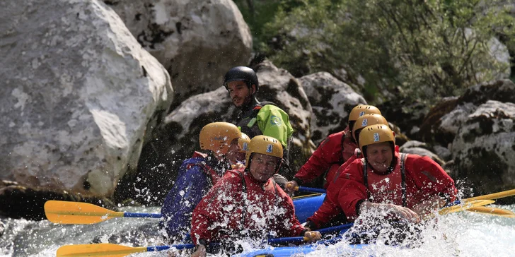 Rafting a canyoning ve Slovinsku na řece Soča. Aqua rodeo, jaké jste ještě nezažili