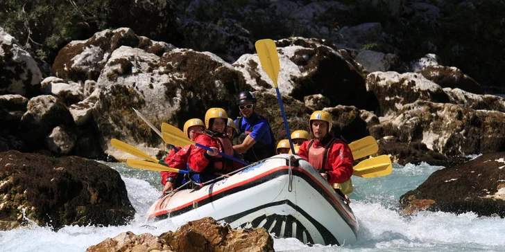 Rafting a canyoning ve Slovinsku na řece Soča. Aqua rodeo, jaké jste ještě nezažili