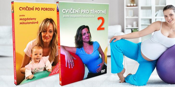 1 nebo 2 DVD Cvičení pro těhotné a po porodu