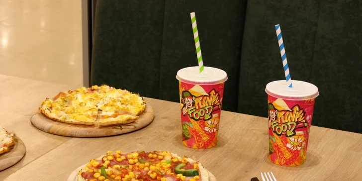 Minipizzy i s kofolou z Maníkova bistra – západ: 1 nebo 2 kola o průměru 22 cm, na výběr 18 druhů