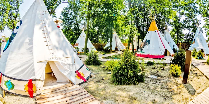 Bydlet budete v teepee, kočovnickém voze nebo prérijním domku.