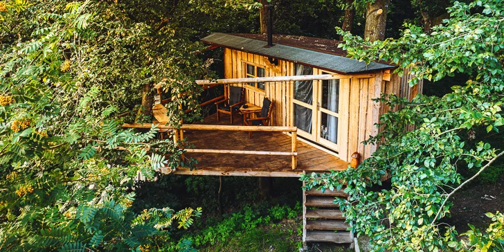 Ubytovanie na strome: čarovný pobyt v tajuplnom lese neďaleko Orlíku