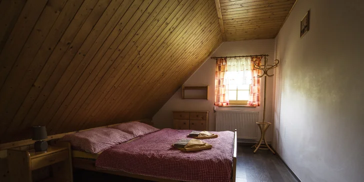 Penzion pod Šerákem: ubytování pro 2–5 osob, polopenze nebo i elektrokola