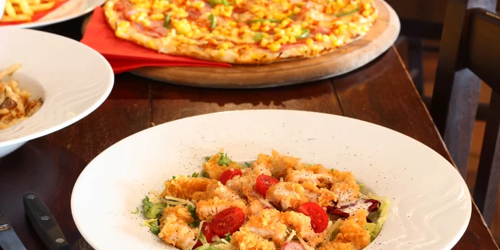 Peťanova pizza: otevřené vouchery na celé menu včetně nápojů, 250 a 1000 Kč