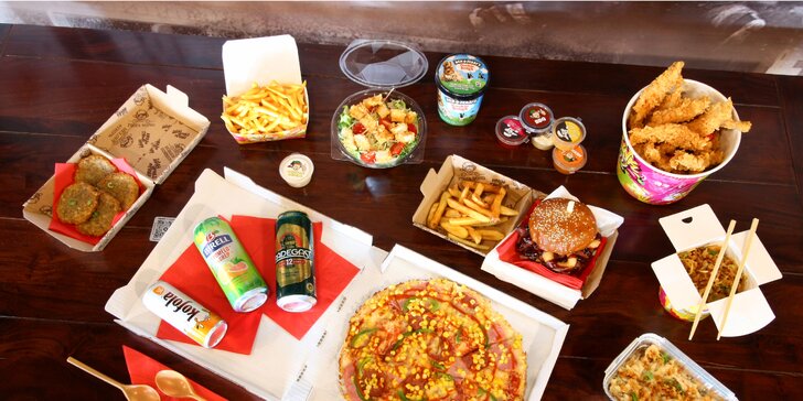 Parťákova pizza: otevřené vouchery na celé menu včetně nápojů, 250 nebo 1000 Kč
