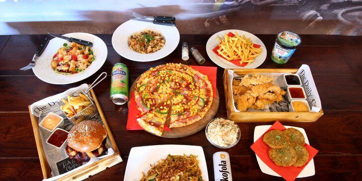 Chacharova pizza: otevřené vouchery na celé menu včetně nápojů, 250 nebo 1000 Kč